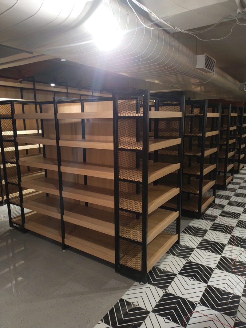In-House Supermarket Rack Manufacturing Unit