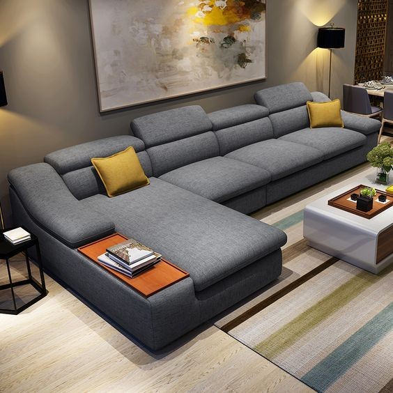 L SHAPE SOFA SETS | Lucky Furniture | Sofa L shape in Zirakpur, L shape sofa set in Zirakpur, l shape sofa set design for small living room - GLK1783