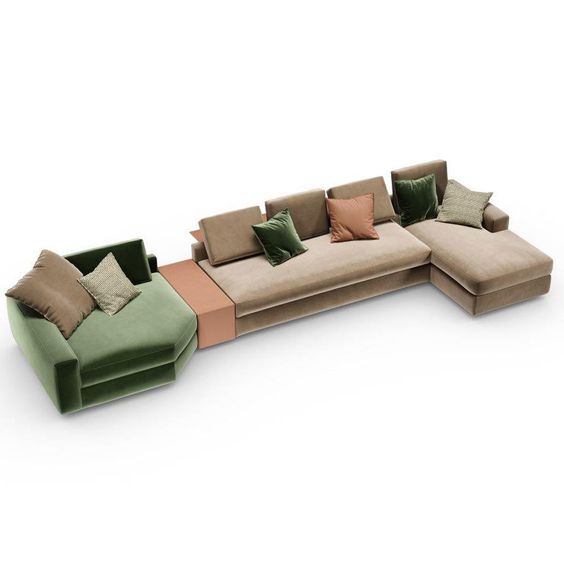 Corner Fabric Sofa Set | Globe Furniture & Lightings | Corner Sofa Set showroom in hyderabad , Corner Sofa Set showroom near miyapur , Corner Sofa Set showroom in hitech city , furniture showroom in miyapur - GLK4435