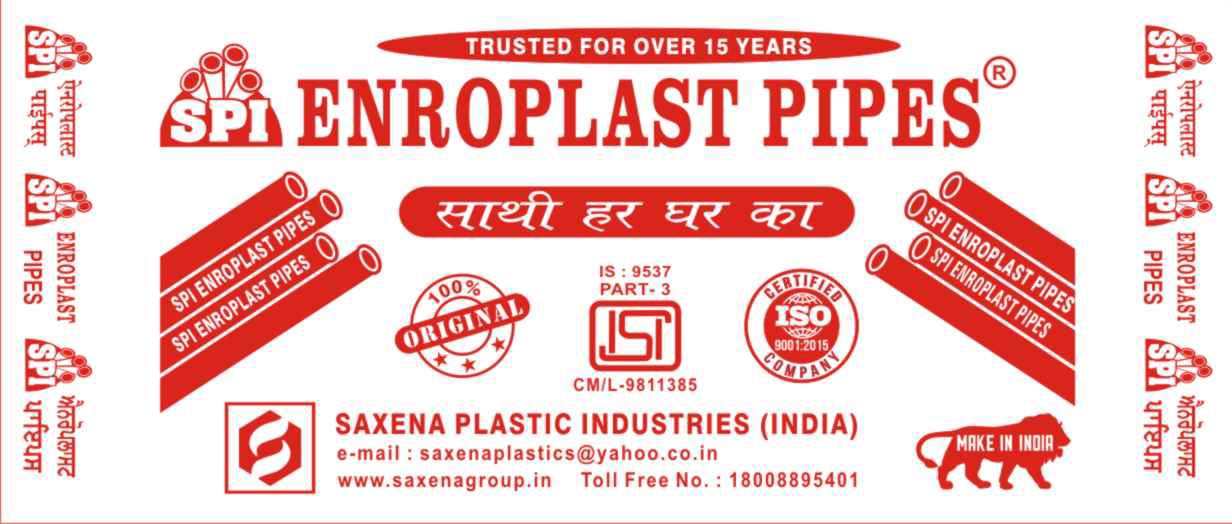 ENROPLAST PIPES | Saxena Plastic Industries  - GLK4134