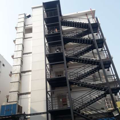 Safety Staircase  | BHAVYA ENGINEERING WORKS | hospital Safety Staircase manufacturers in hyderabad ,hospital Safety Staircase manufacturers in  vijayawada ,hospital Safety Staircase manufacturers in  visakhapatnam  - GLK4112