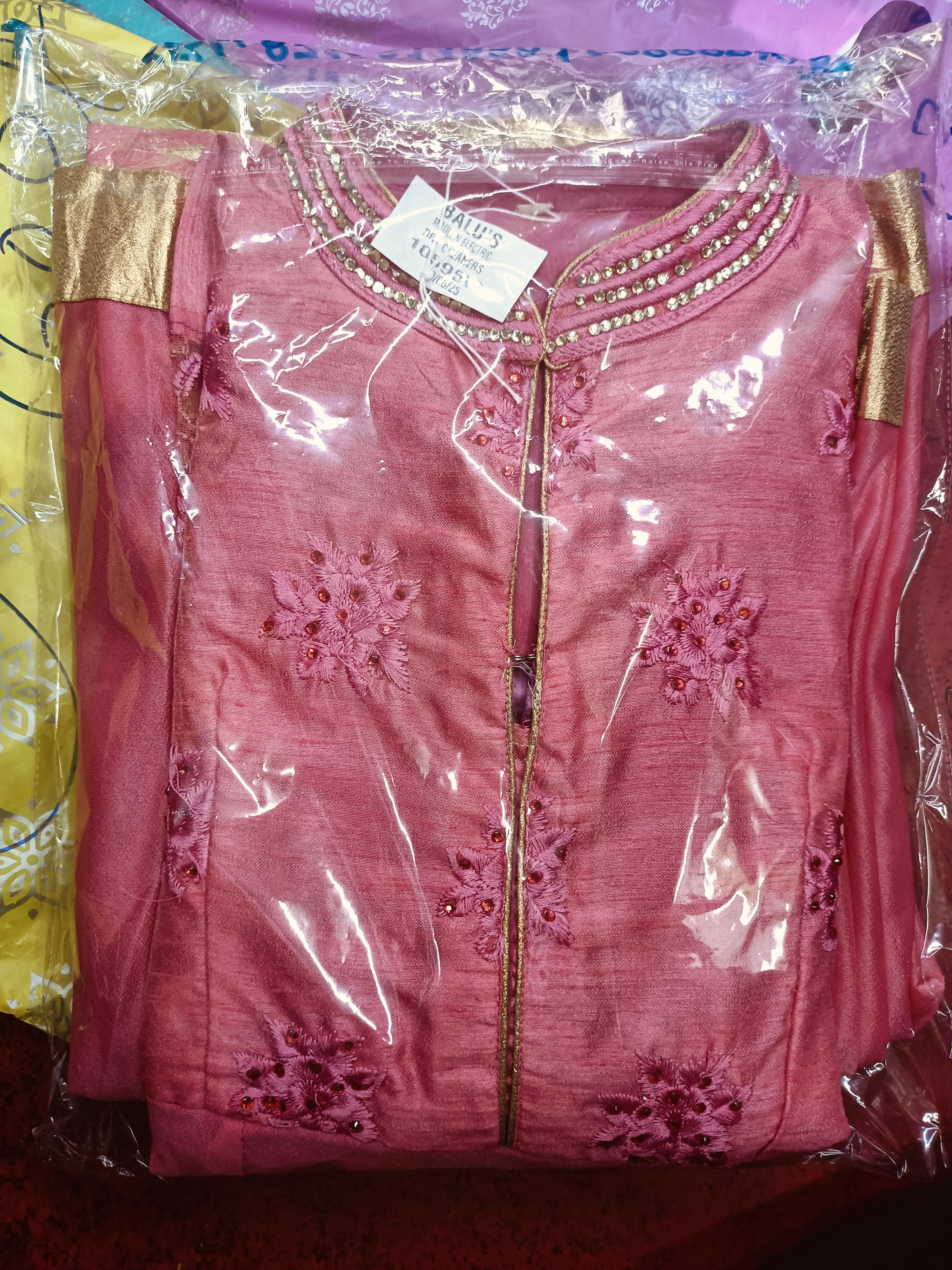 Balu's Modern Dry Cleaners, #GreenPurpleGlow #SareeRevival #EcoElectricClean #VibrantDrapes #ColourProtected #ModernSareeCare ðŸŒ¿ðŸ’œâœ¨