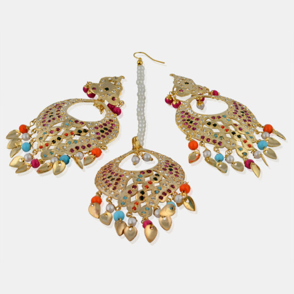 Buy Punjabi Earring Tikka Set - Latest Earring Tikka Set Online #indian  #je… | Indian jewellery design earrings, Indian jewellery design, Indian  bridal jewelry sets