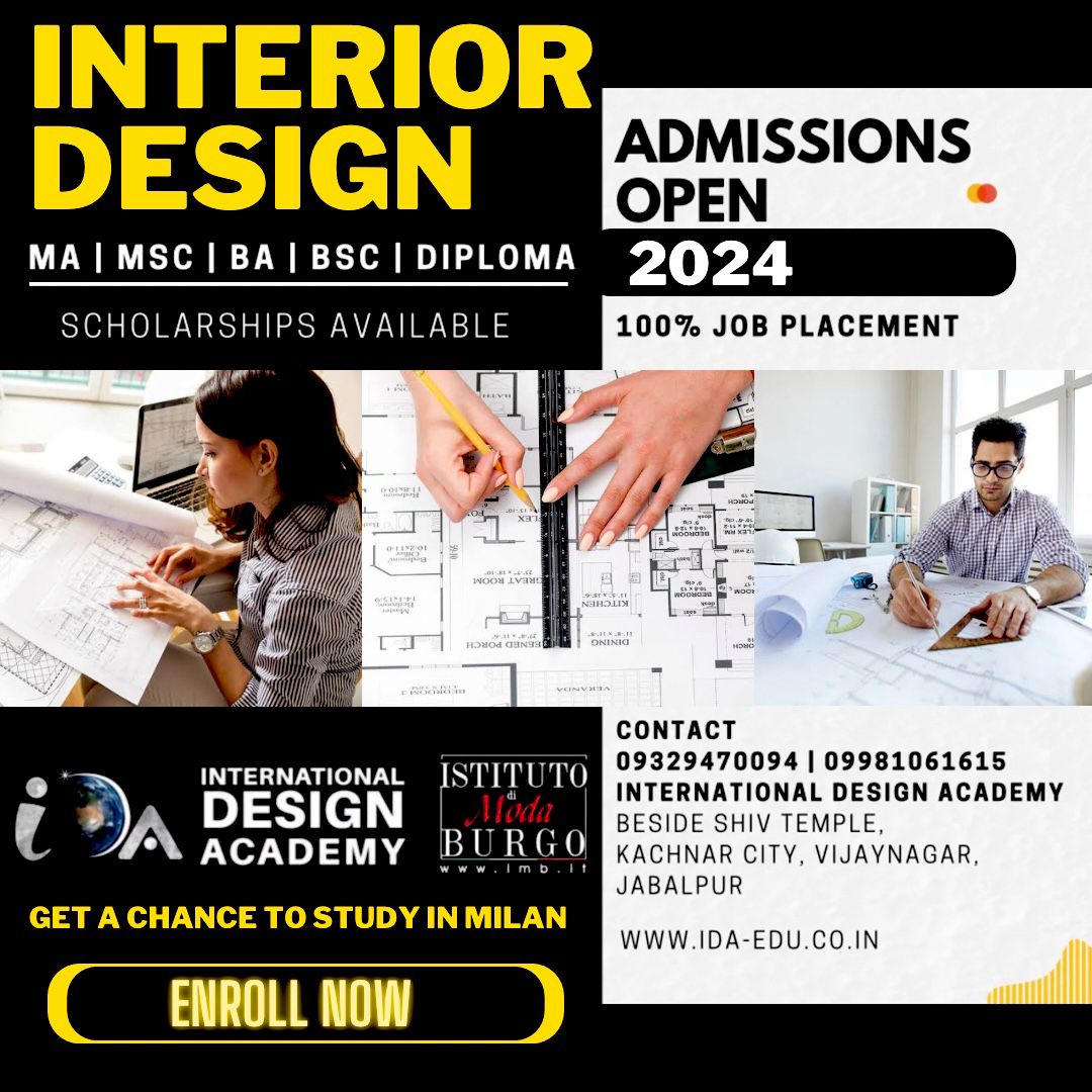 International Design Academy, BEST INTERIOR DESIGN INSTITUTE , INTERIOR DESIGN COURSES, BEST INTERIOR DESIGN COLLEGE IN JABALPUR, TOP INSTITUTE IN JABALPUR, TOP INTERIPR COLLEGE IN JABALPUR