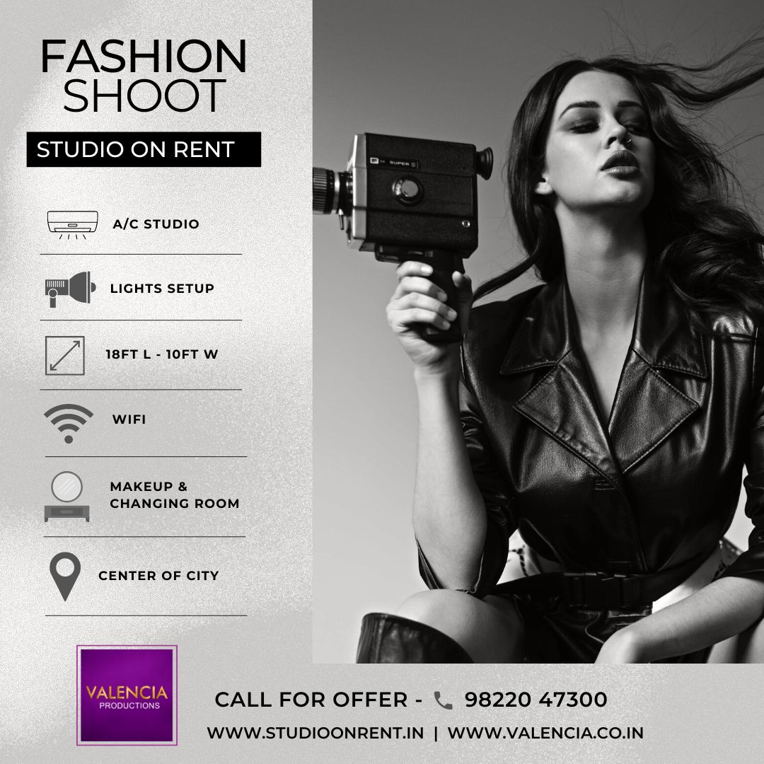 VALENCIA GROUP, Studio On Rent For Fashion Shoot In Pune , Studio On rent near me , studio with all the facilities On rent in Karve nagar , affordable studio on rent in Kothrud , budget studio on rent in Karve nagar,