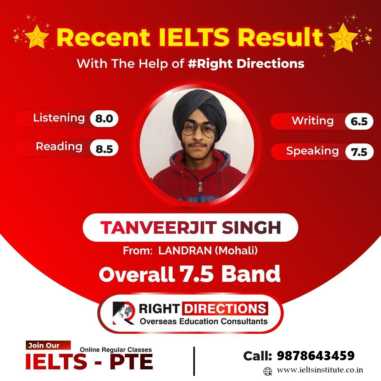 Right Directions,  IELTS coaching in Landran ,pte  IELTS coaching in Landran ,best  IELTS coaching in Landran ,best pte coaching in Landran 
