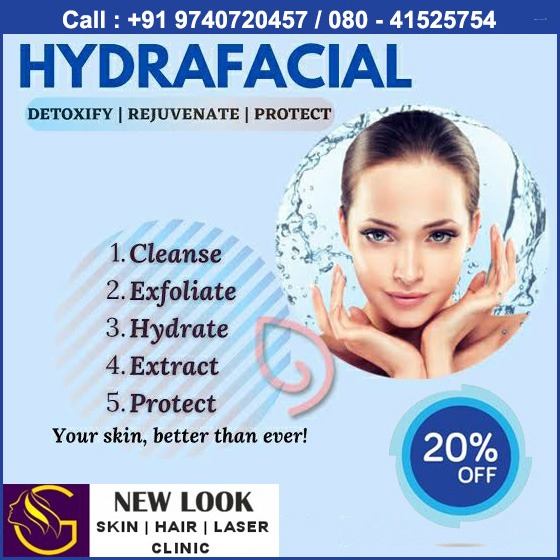 New Look SkinHair Laser Clinic, Hydrafacial Treatment in Domlur Bangalore, Best Hydrafacial Treatment in Domlur Bangalore, Hydrafacial Treatment in Indiranagar Bangalore