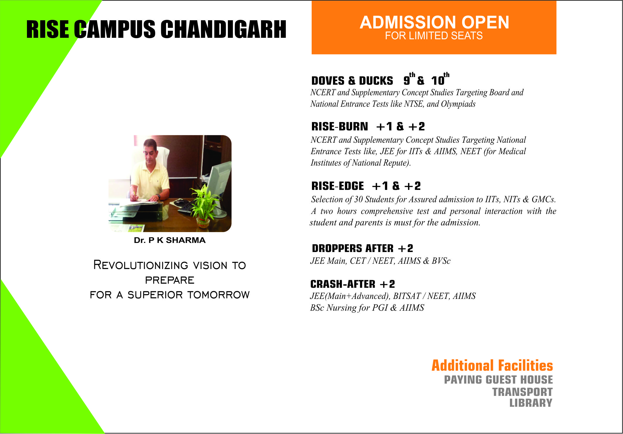 RISE CAMPUS  CHANDIGARH, Top NEET institute in Chandigarh,Top Class coaching for NEET exam in Chandigarh, Best faculty in Chandigarh for NEET,Top Coaching preparation in Chd 