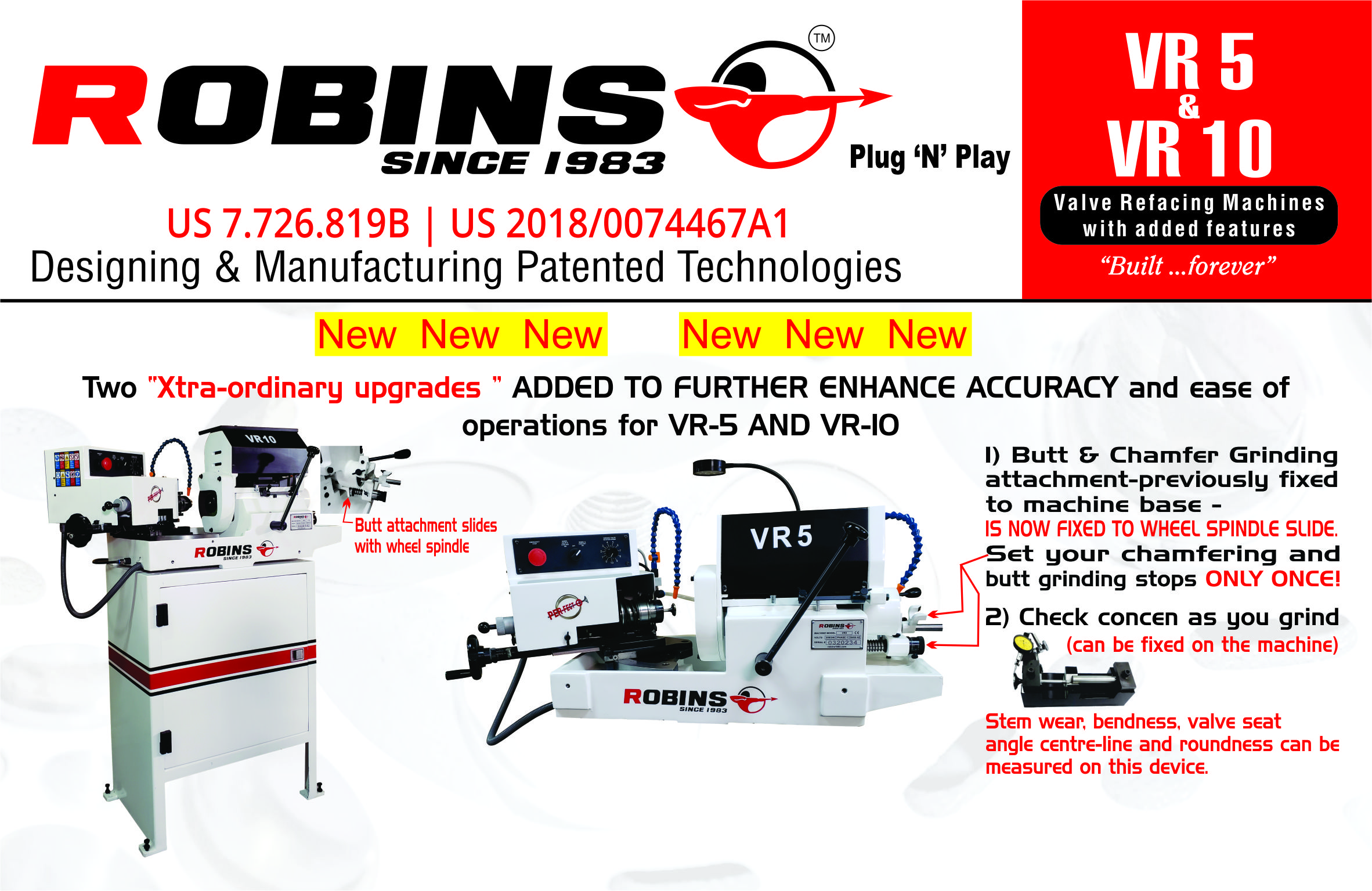 Robins Seat and Guide Machine - World Best Technology  | Robins Machines | seat and guide machine, valve seat and guide machine, SG8 seat and guide machine,,SG7 seat and guide machine,seat guide machine,seat guide machine models  - GL97954