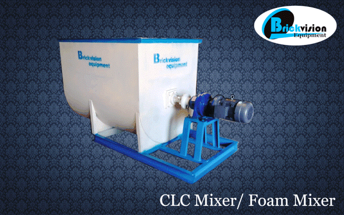 BRICK VISION EQUIPMENTS, CLC MIXER IN INDIA, CLC PLANT MIXER IN INDIA, CLC PLANT MIXER MANUFACTURERS IN INDIA, CLC MIXER DEALERS IN INDIA, SUPPLIERS, BEST.