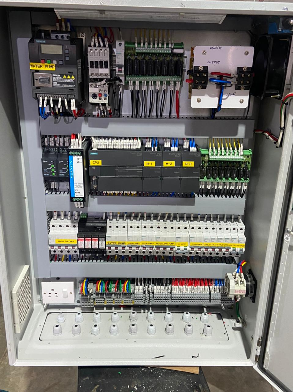Siemens PLC control panel (Internal look) | Helical Engineers | Electrical panel in Mohali , Electrical Automation in Mohali  - GL101668