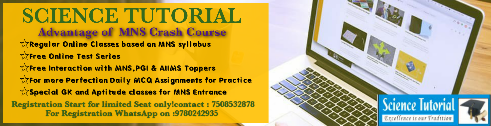 SCIENCE TUTORIAL NURSING COACHING INSTITUTE , MNS BSC NURSING CRASH COURSE,MNS BSC NURSING  ENTRANCE 2021