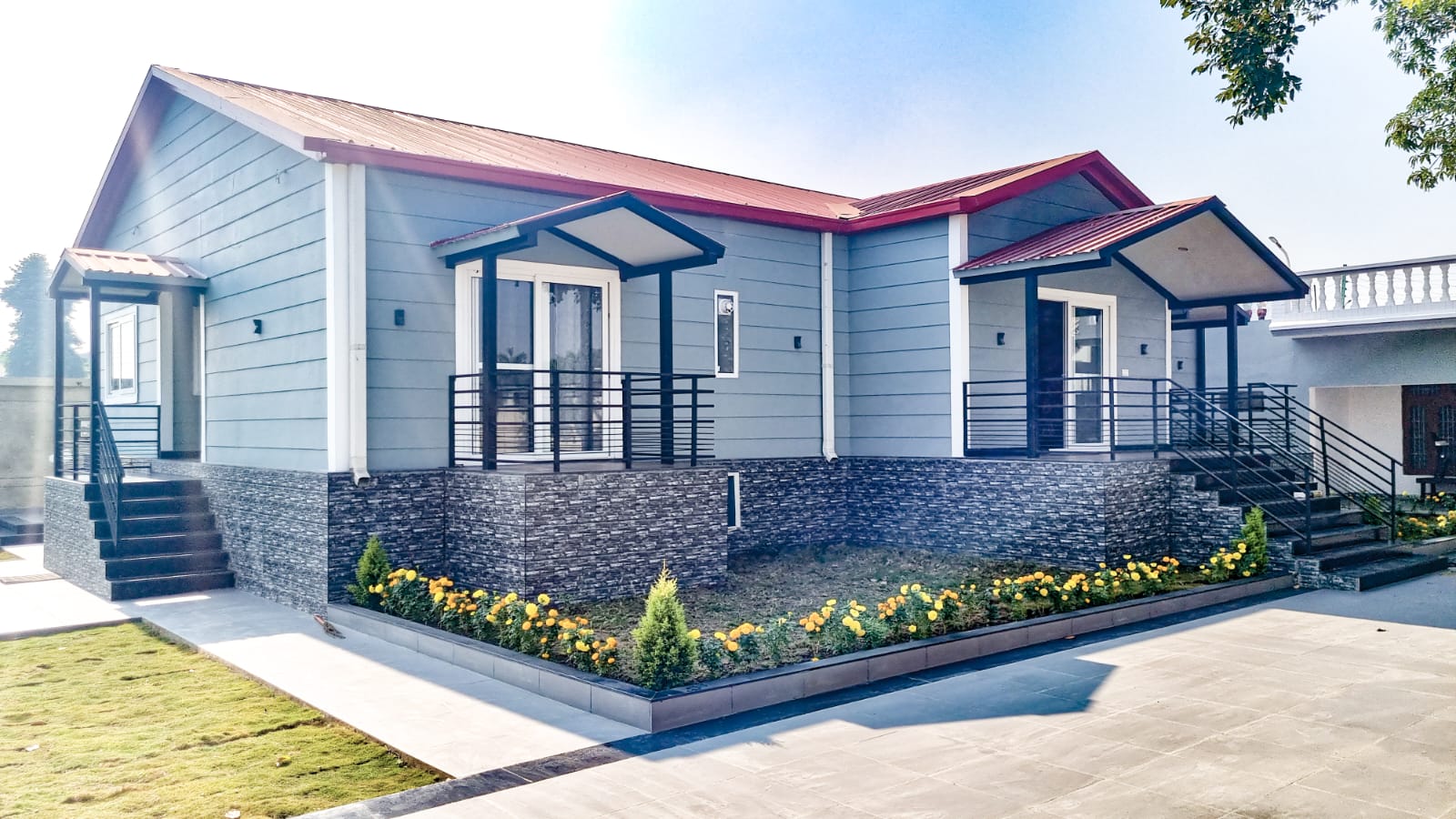 Prefabricated farmhouses manufacturers in Punjab | Mansarovar Products & Services | Pre fabricated farm house in Ludhiana, Pre fabricated farm house in Jalandhar, Prefab farm house in Patiala, Prefab houses in Bathinda, Pre fabricated farm house in Mohali - GL120211