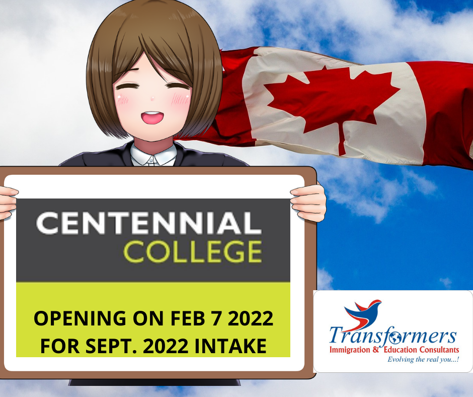 Important Update for Centennial College 2022 intake- Transformers Immigration & Education Consultants | Transformers Immigration and Education Consultants | Top 10 Education consultants in panchkula, best IELTS coaching in panchkula, most trusted education consultant, top canada study visa consultant, study in canada, best study visa agent - GL104201