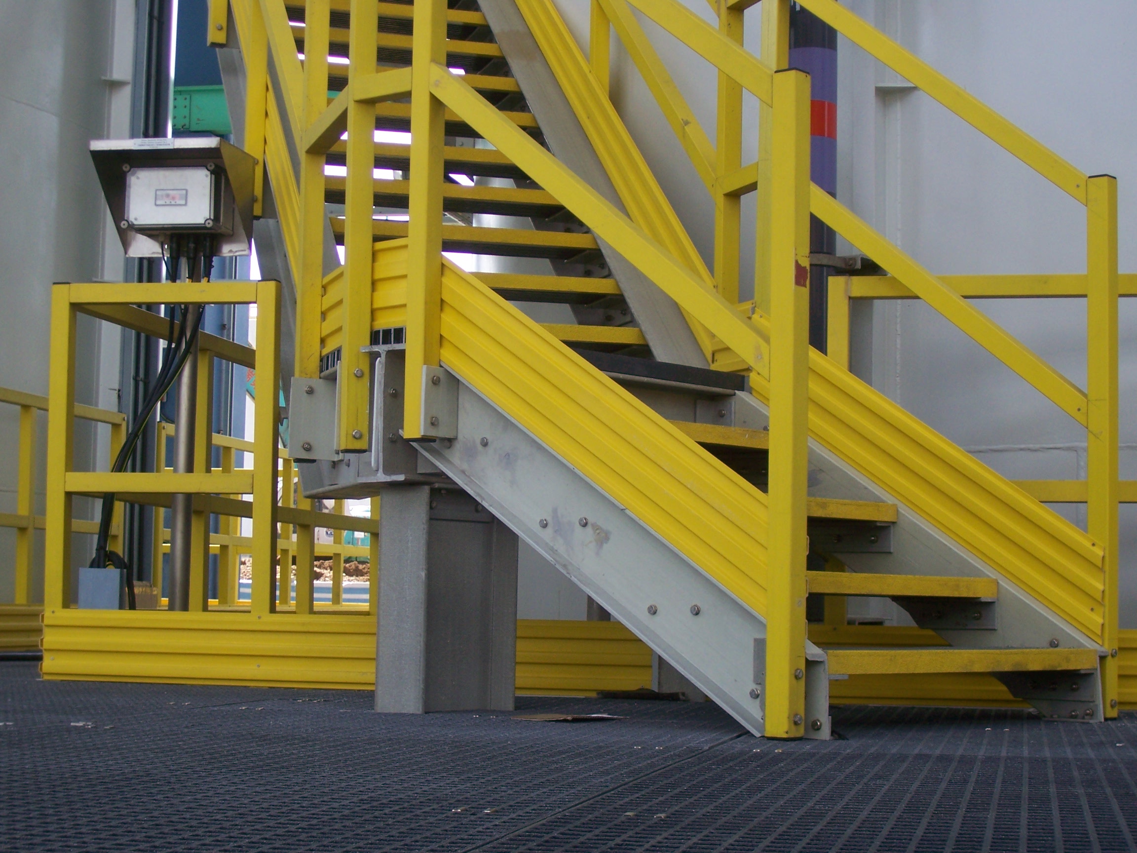 Innovate Materials, GRP Stair Case System Manufactures in Hyderabad, GRP Handrails Manufacturers in Hyderabad, GRP Guard Rail, GRP Rails in Secunderabad, Fibreglass handrail system, GRP Handrails manufactured in India
