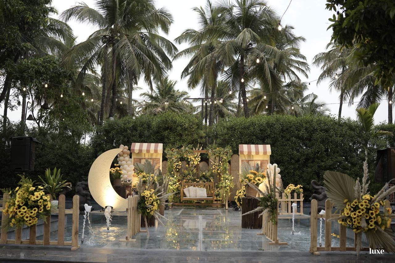 A Sun-Kissed Fairytale: Designing a Luxury Outdoor Baby Shower | Urban Events | Baby Shower decor , Sunflower Decor in Pune , Luxury baby shower decor , Premium event planners - GL120394