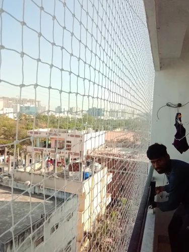 Anti bird net installation Akola Rate rs. 25/sqft | Chirag Invisible Safety Grill | ANTI BIRD NET INSTALLATION IN AKOLA, PIGEON NET INSTALLATION IN AKOLA, ANTI BIRD NET FOR SOCIETY IN AKOLA, PIGEON NET RATE IN AKOLA, BIRD NET FOR BALCONY IN AKOLA. - GL119955
