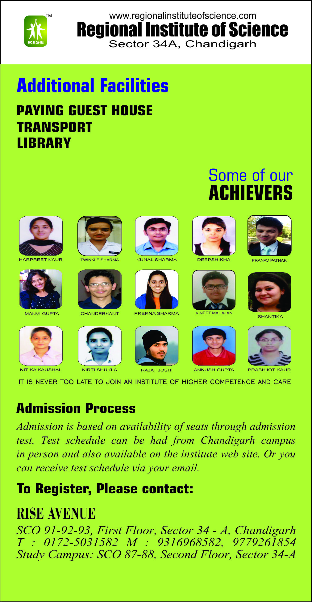 RISE CAMPUS  CHANDIGARH, Best Medical Coaching in Tricity,Medical entrance coaching in Tricity,Medical coaching center in Tricity,Medical classes schedule in Tricity,Medical
