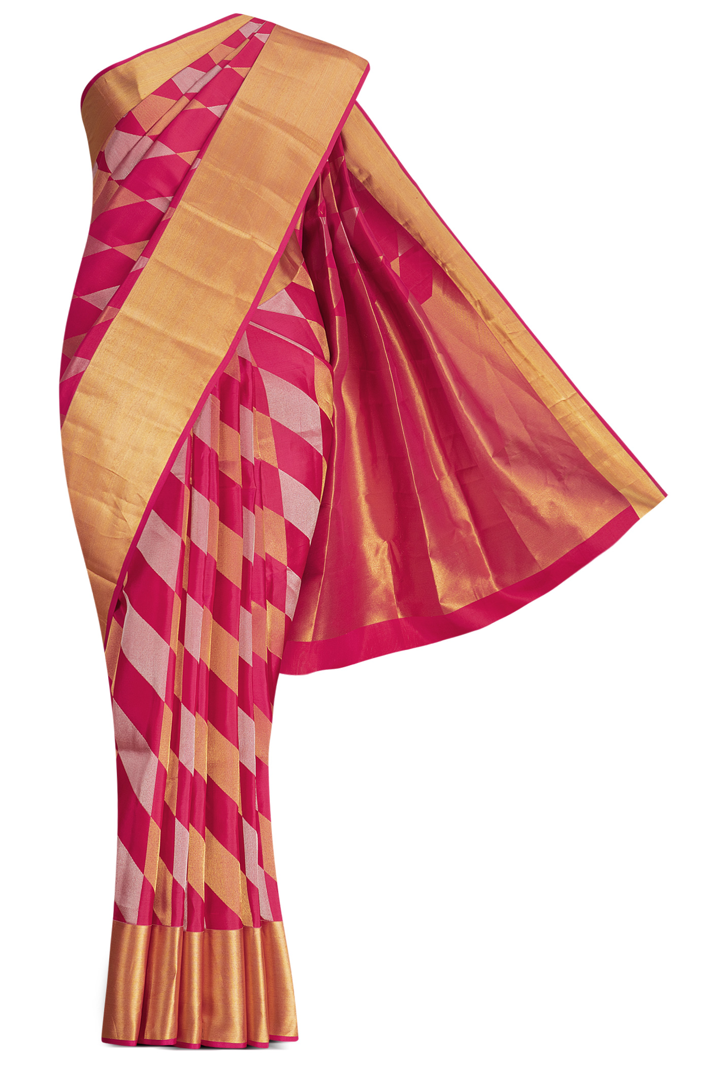 Zari Work Bridal Wear Kanjivaram Silk Saree, Dry clean, 6.3 m (with blouse  piece)