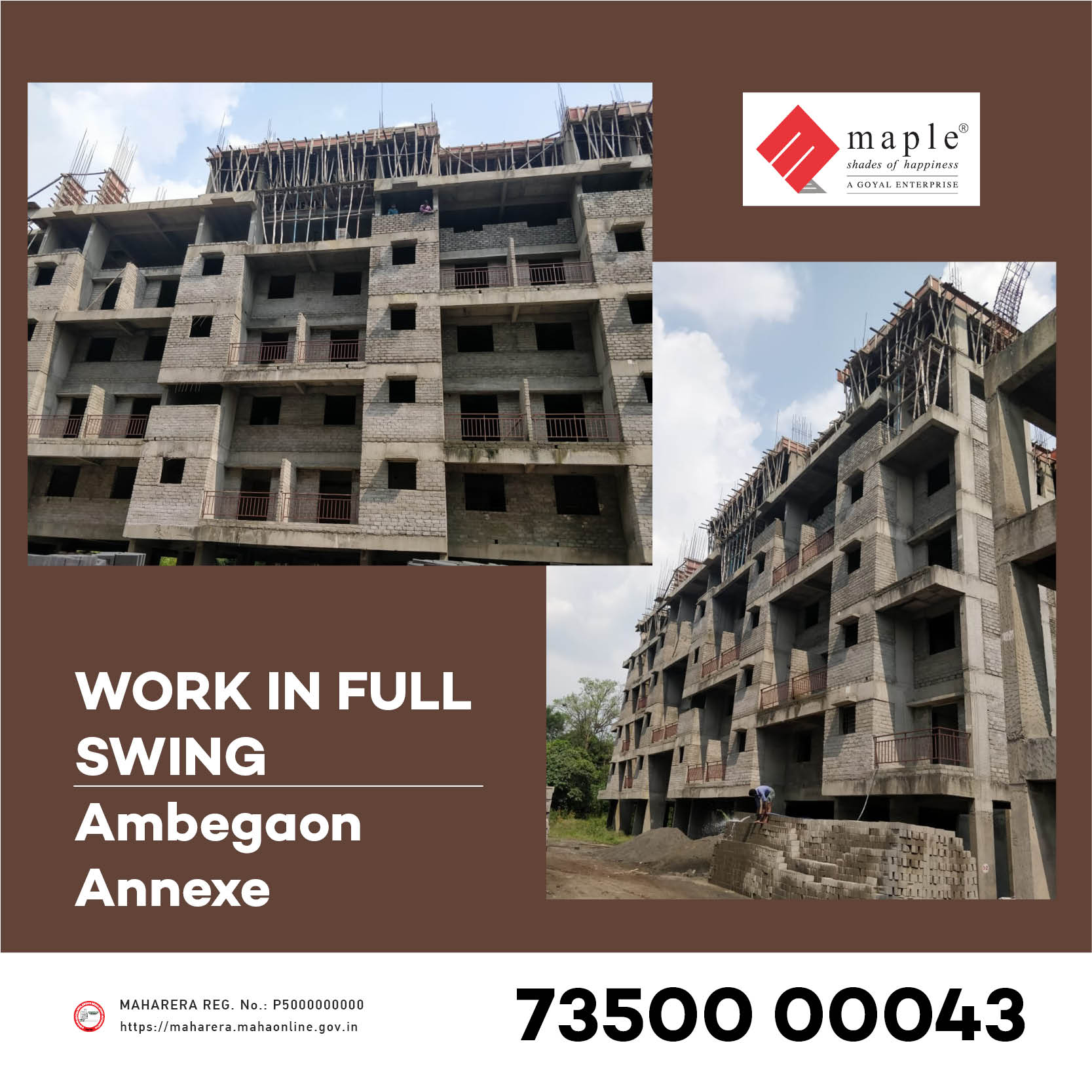  Aapla Ghar AMBEGAON  | Maple Group | 1BHK NEAR TO POSSESSION IN AMBEGAON, CONSTRUCTION IN FULL SWING IN AMBEGAON, TOP 10 PROJECTS IN AMBEGAON, REAL ESTATE PROJECTS BY TOP BUILDERS IN PUNE, 2BHK APARTMENTS FOR SALE IN AMBEGAON. - GL27635