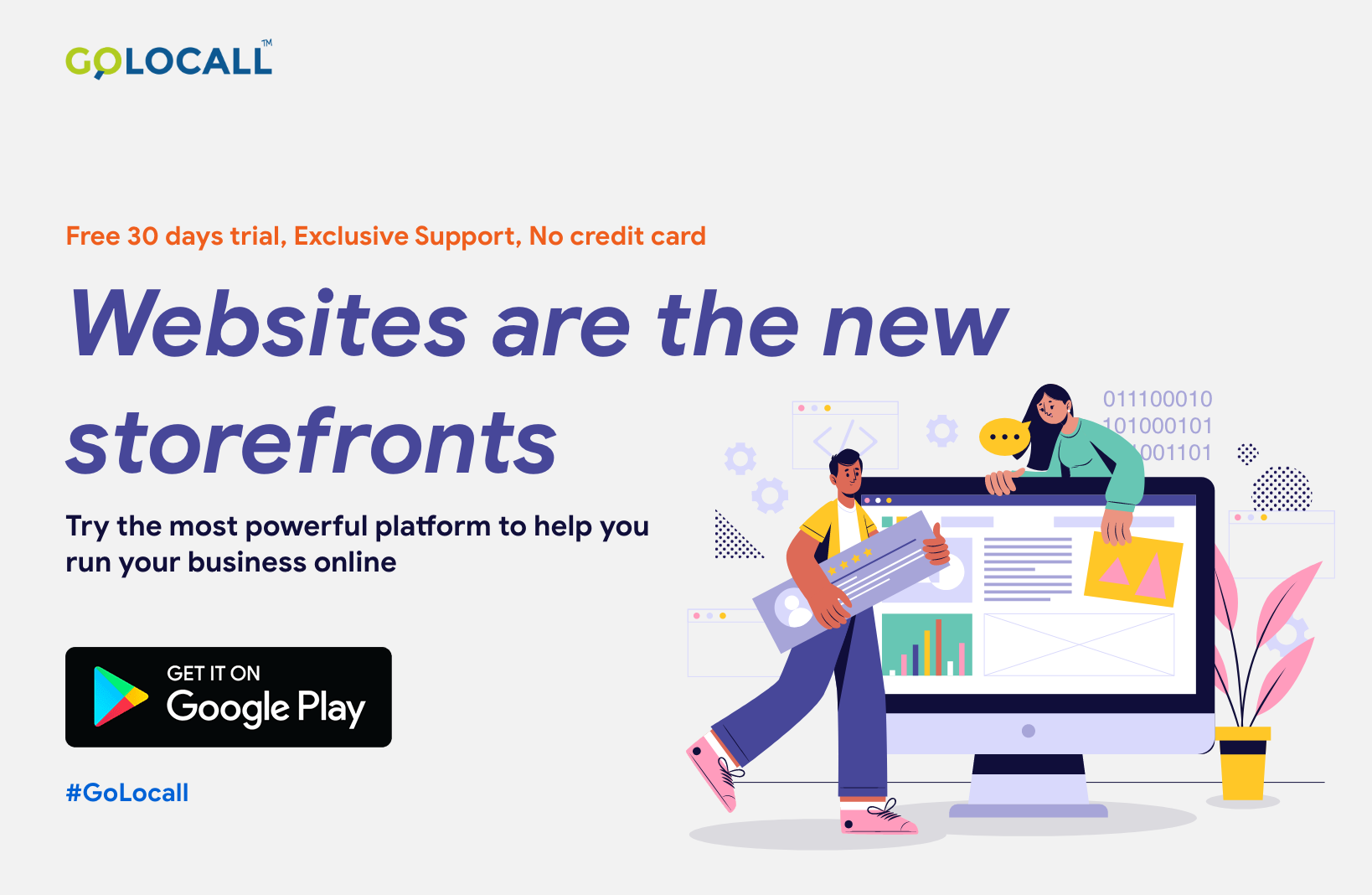 Websites are the new storefronts | GoLocall Web Services Private Limited | golocall, golocal, saas software, instant website builder, free website tool - GL104063