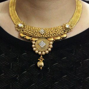 Artificial necklace set online shopping  | IndiHaute | Artificial necklace set online shopping , Artificial necklace set in India,  Artificial necklace set with saree, artificial necklace set online , artificial necklace set with price  - GL44460