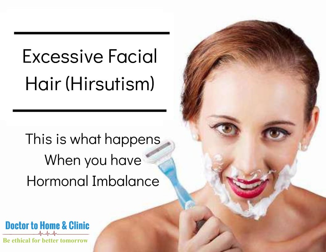 Execessive Facial Hair(Hirsutism) | DOCTOR TO HOME & CLINIC | #hairremoval # facialhair #hairgrowth #excessivehair #harmonalimbalance #