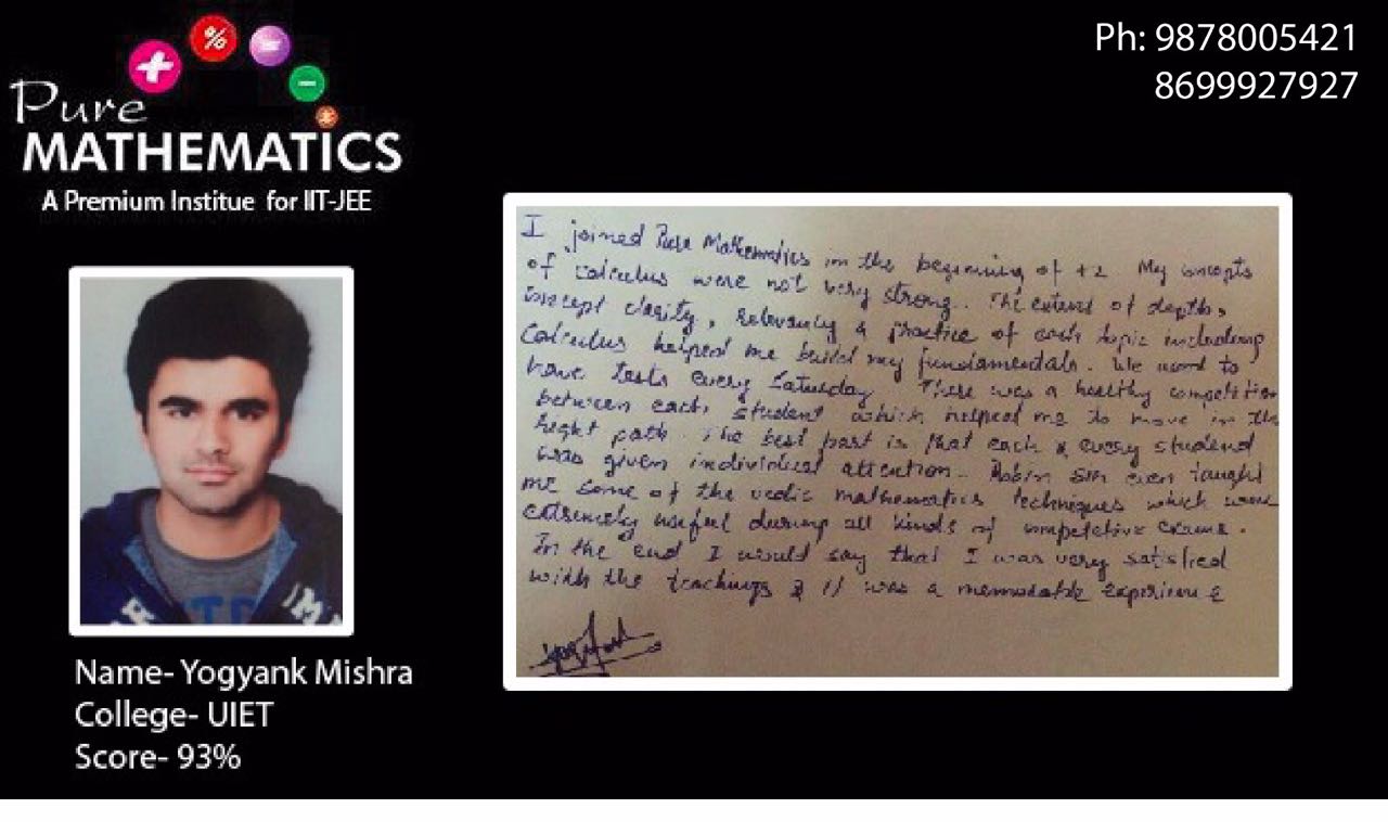 PURE MATHEMATICS, 12TH MATH COACHING IN PANCHKULA,BEST MATH TEACHER IN PANCHKULA,BEST MATHS COACHING IN PANCHKULA,11TH MATH COACHING IN PANCHKULA,CBSE MATH COACHING IN PANCHKULA,MATH COACHING INSTITUTE IN PANCHKULA