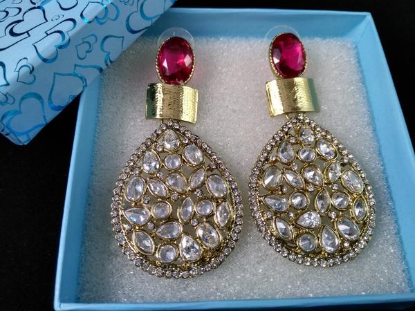 Buy MS Fashion India Traditional Oxidized Silver Jhumka Mirror Earrings  Online at Best Price | Distacart