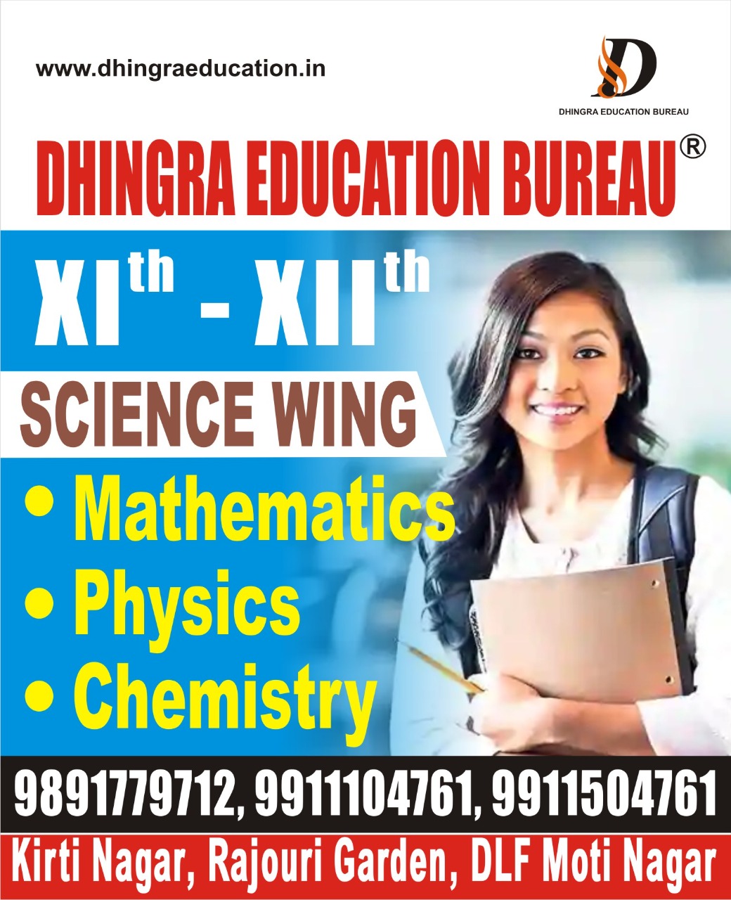 Dhingra Education Bureau, BEST TUTOR FOR CHEMISTRY-ASHISH DHINGRA-MOTI NAGAR 