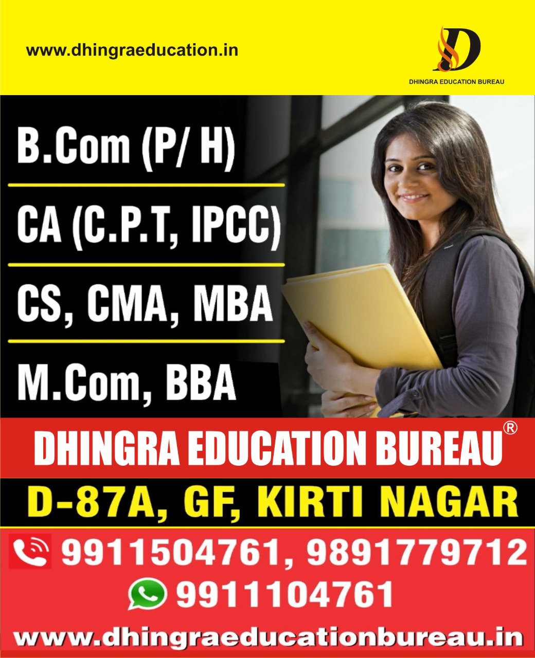 Dhingra Education Bureau, BEST COACHING INSTITUTE FOR CA-CPT IN KIRTI NAGAR, BCOM CLASSES IN KIRTI NAGAR, CA -IPCC CLASSES IN KIRTI NAGAR 
