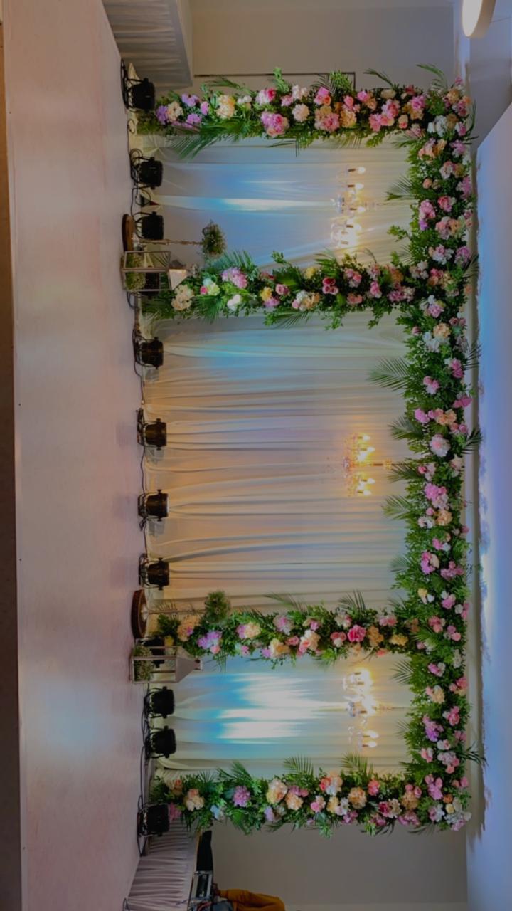 Sangeet Backdrop Decor | Urban Events | Weddingplanners, Weddingplannerinpune, Weddingdecorater, Evenetplanner, Receptiondecor, Backdropdecor,  - GL101191