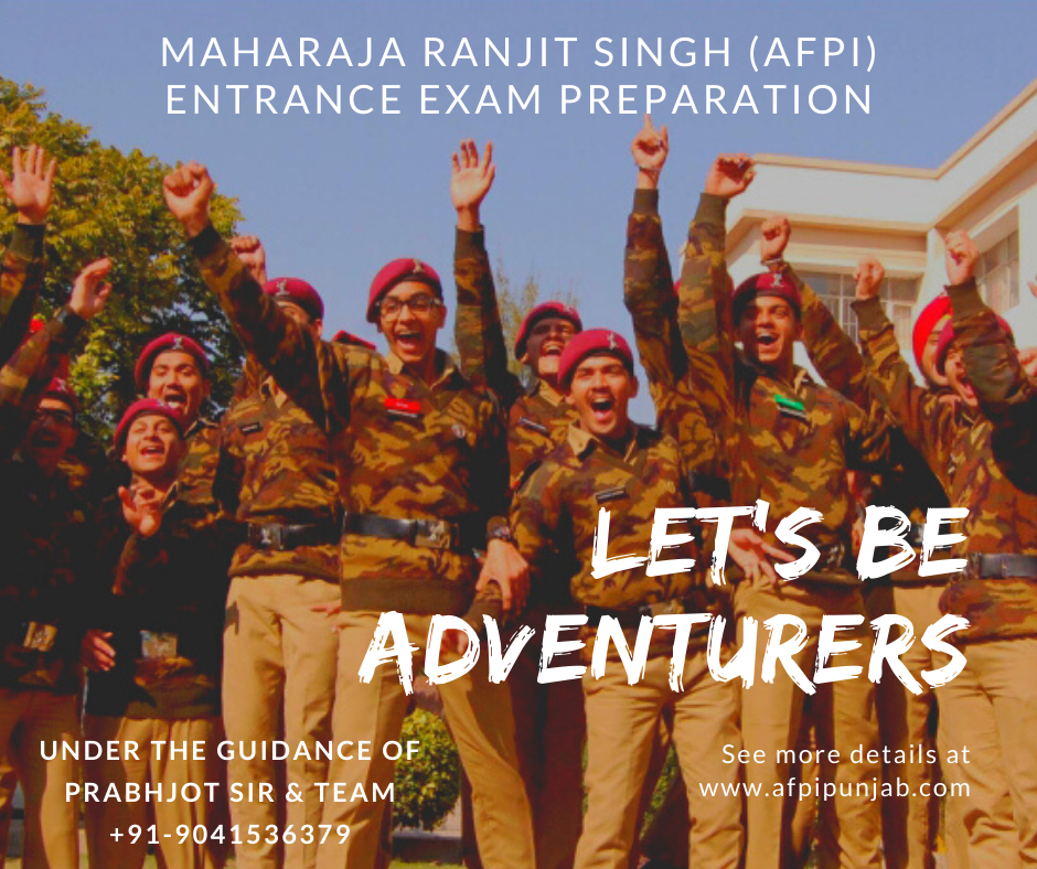 Maharaja Ranjit Singh Academy | Afpi Punjab | Maharaja Ranjit Singh Academy Mohali, AFPI MOHALI,  Maharaja Ranjit Singh AFPI  Mohali, Maharaja Ranjit Singh Armed Forces Preparatory Institute, Contact of Maharaja Ranjit Singh Academy - GL101940