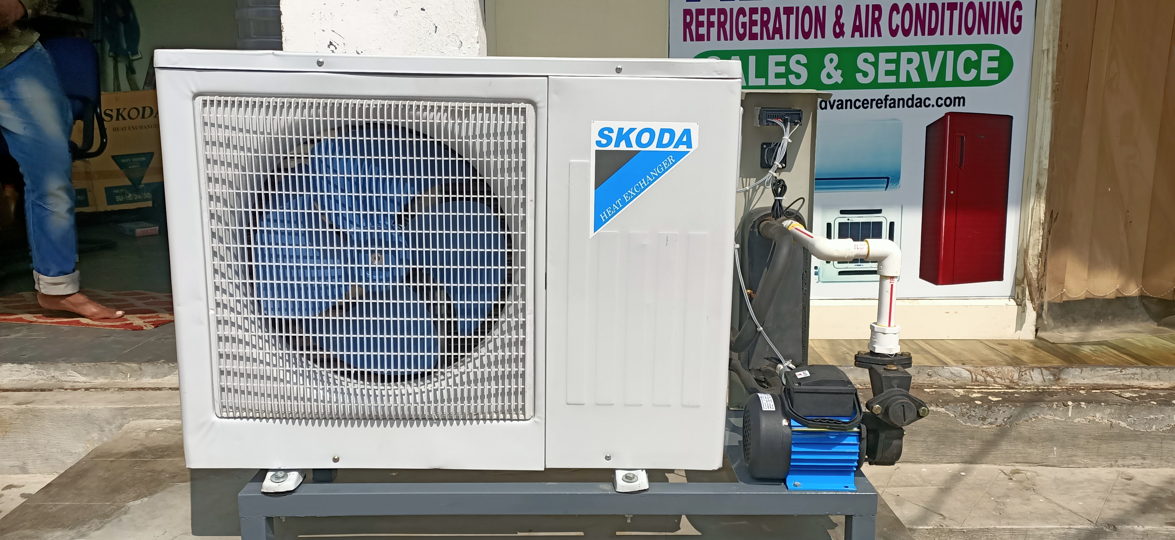 Advance Refrigeration & Air Conditioning, Chiller for water plant, RO Online Chiller 