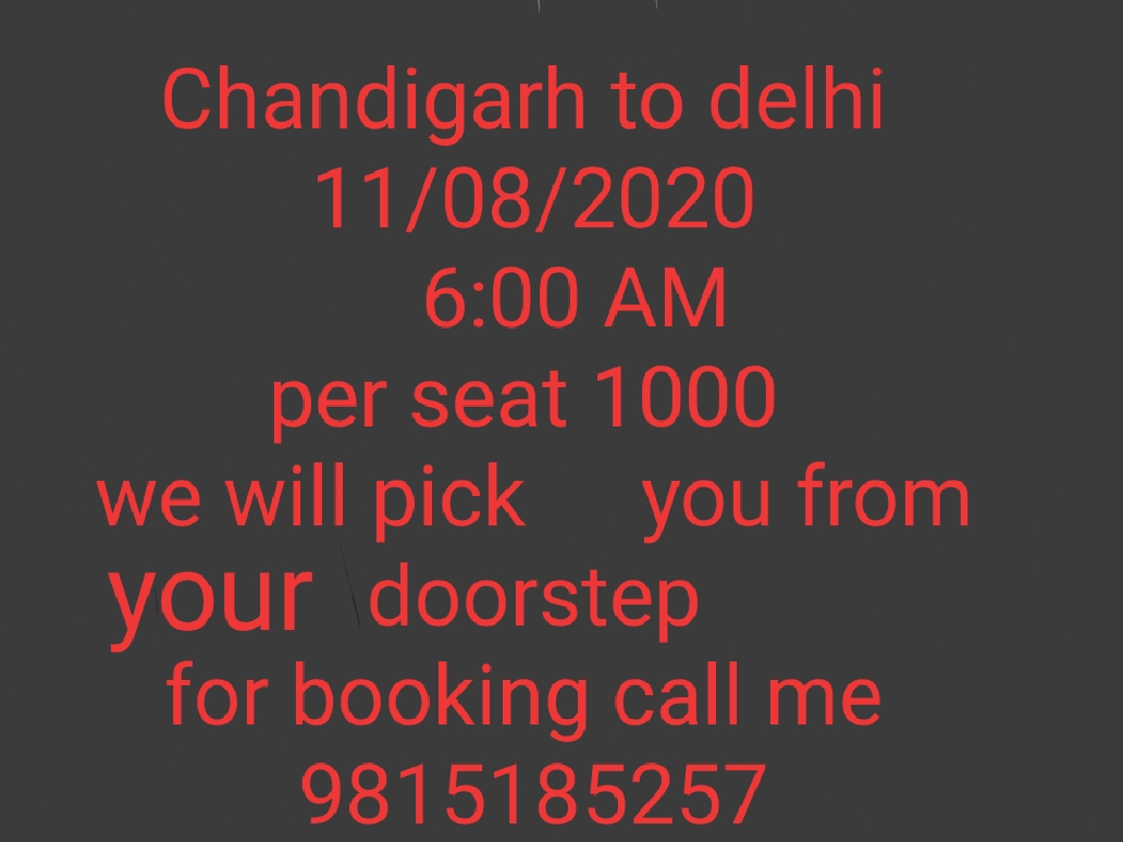 GURJAP TOUR & TRAVELS, Chandigarh to Delhi 1000 seat