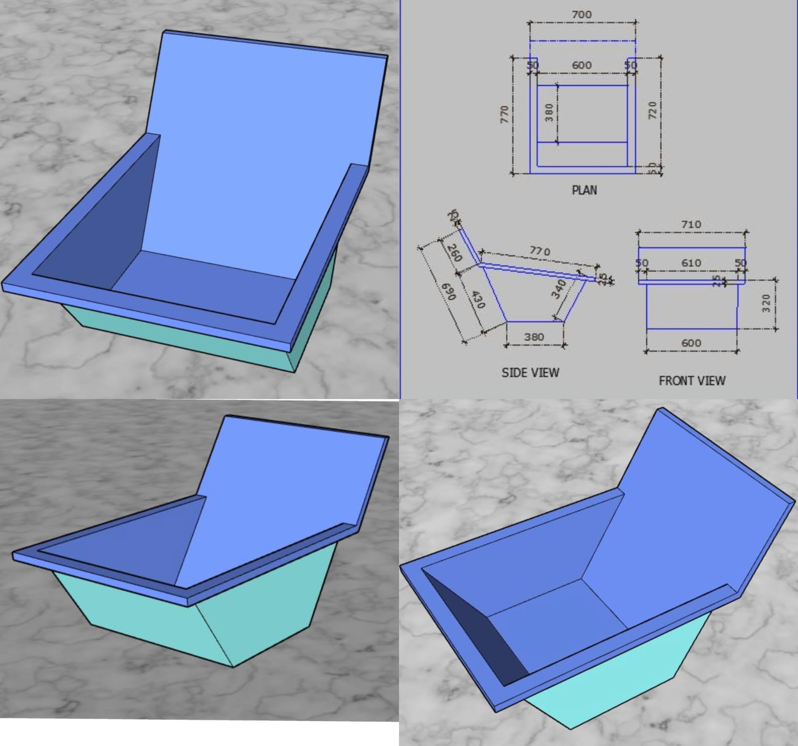 FRP Hip Bath Tub for Naturopathy & Hydrotherapy | Mansarovar Products & Services | Dealer of FRP hip bath tub in Mohali, Manufecturer of FRP hip bath tub in Mohali, Naturopathy hip bath tub in Ludhiana, Fiber hip bath in SAS Nagar, Manufecturer of Fiber hip bath tub in Punjab  - GL120306