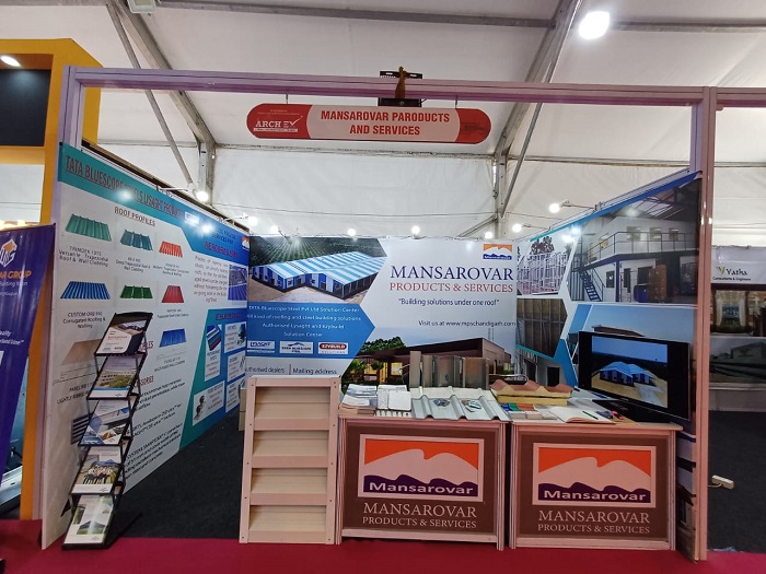 Archex expo 2023 in jammu | Mansarovar Products & Services | Tata BlueScope Steel sheets in jammu, Tata BlueScope Steel sheets dealers in jammu, Tata BlueScope Steel sheets jammu - GL115286
