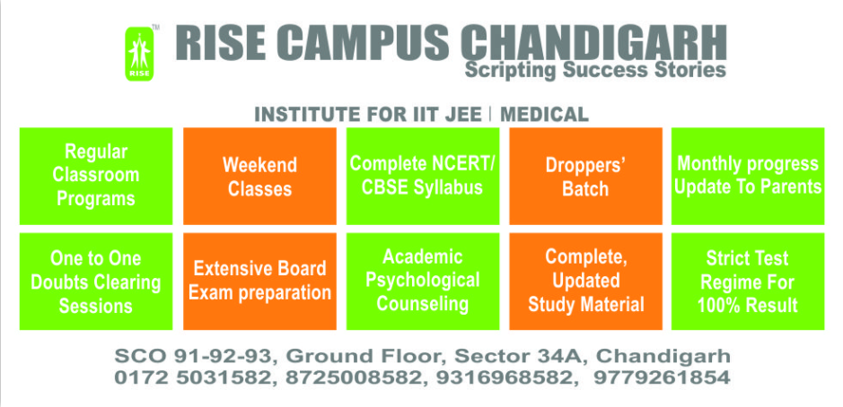 RISE CAMPUS CHANDIGARH, Coaching institute for IIT JEE in Himachal,Best Coaching for IIT JEE in Himachal,IIT JEE Coaching Classes in Himachal,IIT JEE Batch Coaching Classes 