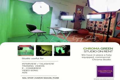 Best chroma studio on rent  - VALENCIA GROUP, Best chroma studio in Pune , chroma green studio on rent near me , chroma studio with all the facilities on rent in viman nagar , studio on rent in Karve nagar , best chroma studio in Kothrud, chroma 