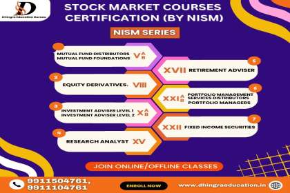 Dhingra Education Bureau, Trading in stocks course in ramesh nagar, Best tutorials for stocks in moti nagar,Stock market trading courses in rajouri garden 