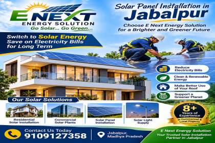 E Next Energy Solution, solar panel installation in Jabalpur, solar installation company in Jabalpur, best solar company in Jabalpur, solar energy company Jabalpur, installation of solar panel in jabalpur, solar installation