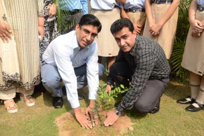 The British School, Tree Plantation, Annual Exhibition "Indian Trail Blazers", Projects:Number System, Planetary Science, Climate Science and Atmospheric Administration, Earth Science, Medicine 