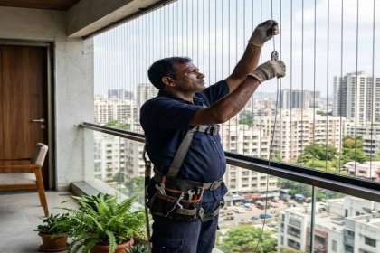 Chirag Invisible Safety Grill, Invisible Balcony Grill Hinjewadi, Invisible Safety Grill Hinjewadi, Balcony Safety Grill in Hinjewadi.
